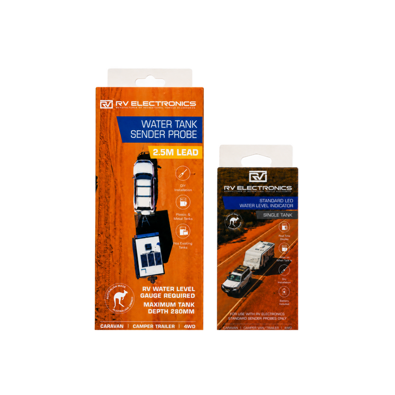 Load image into Gallery viewer, RV Electronics LED Single Tank Water Level Indicator Gauge Inc 2.5m Sender Probe