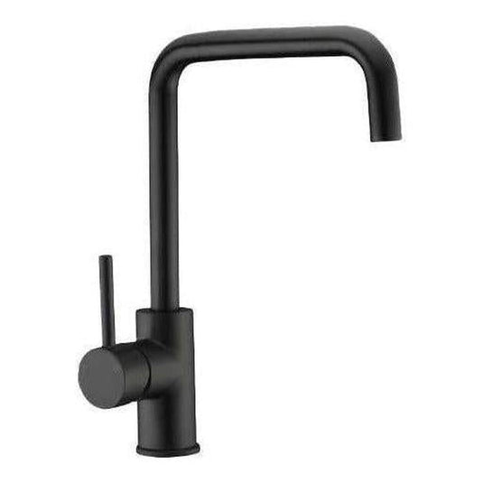 Raco Square Gooseneck Kitchen Tap Sink Mixer Black