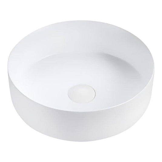 Rotonda Ceramic Basin Sink Round 360 x 120mm Matt White