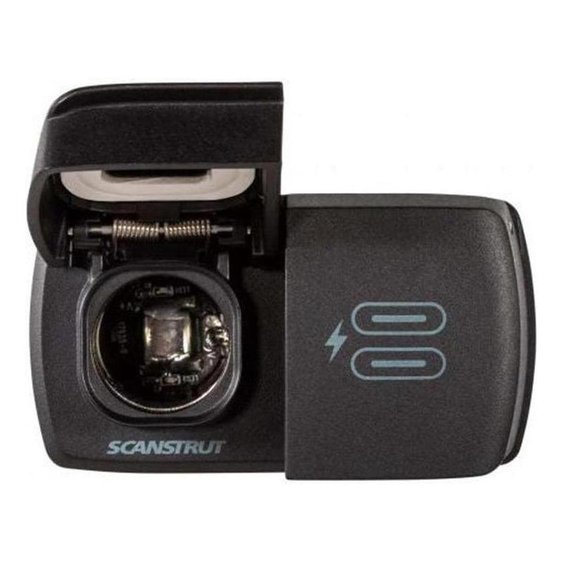 Load image into Gallery viewer, Scanstrut 12V Flip Pro Power Socket and Dual USB-C Charger Socket