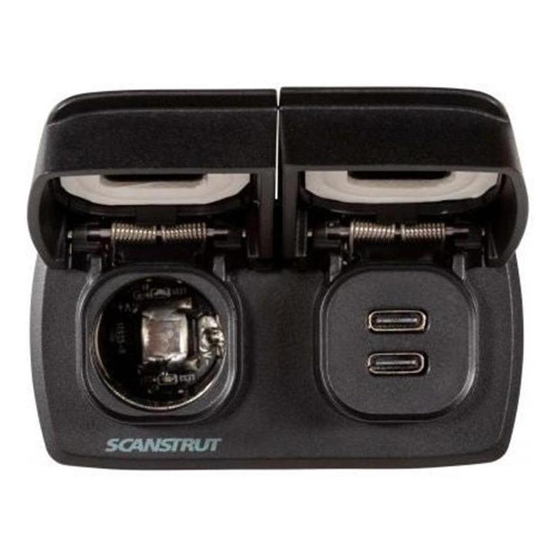 Load image into Gallery viewer, Scanstrut 12V Flip Pro Power Socket and Dual USB-C Charger Socket