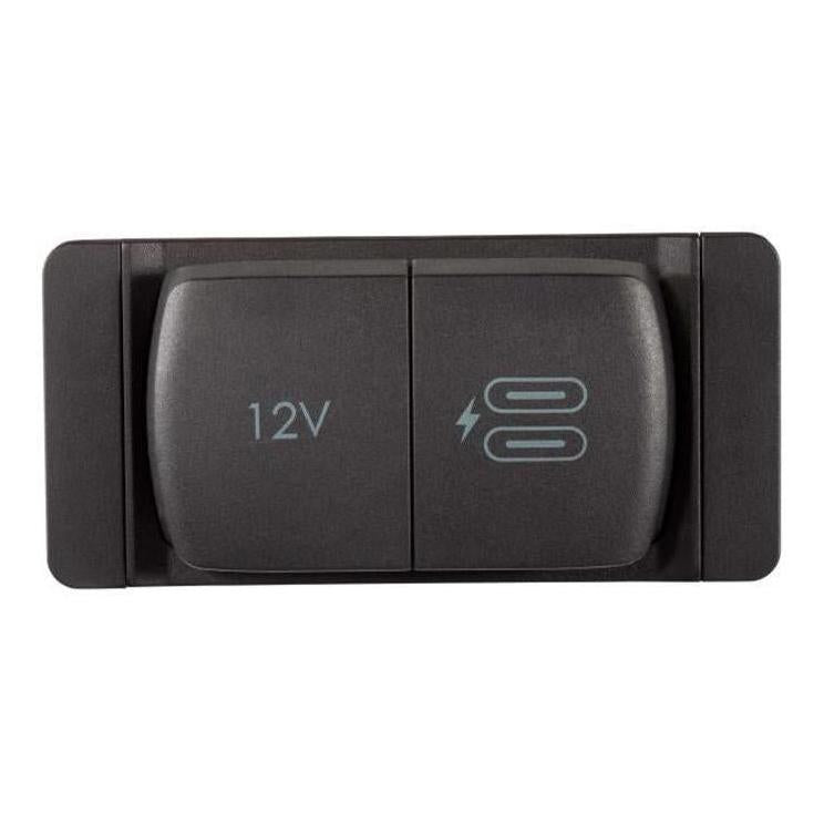 Load image into Gallery viewer, Scanstrut 12V Flip Pro Power Socket and Dual USB-C Charger Socket