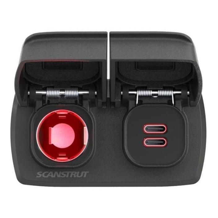 Load image into Gallery viewer, Scanstrut 12V Flip Pro Power Socket and Dual USB-C Charger Socket