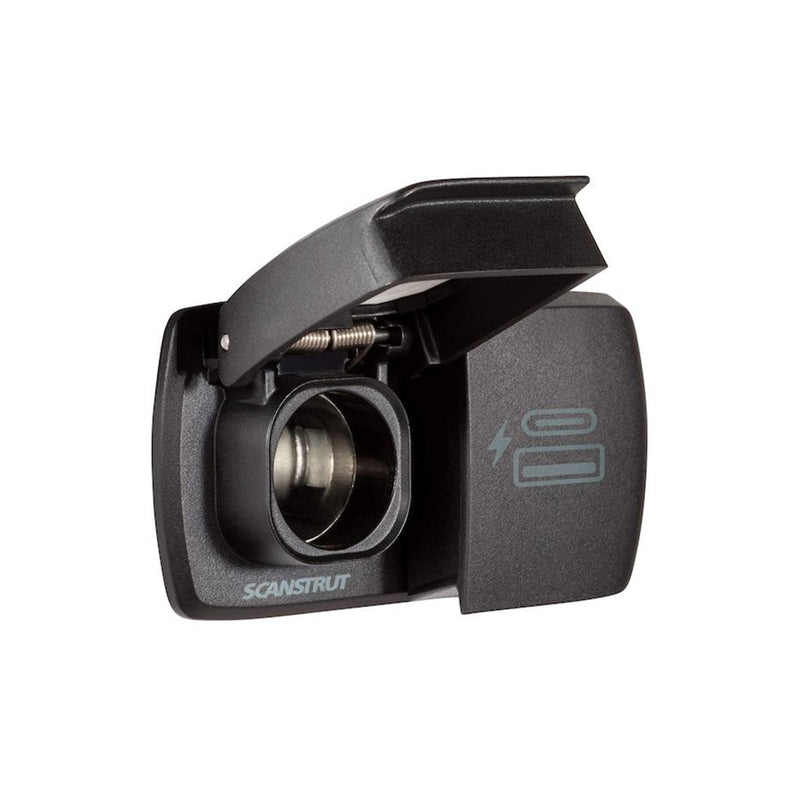 Load image into Gallery viewer, Scanstrut 12V Flip Pro Power Socket and Dual USB/USB-C Charger Socket