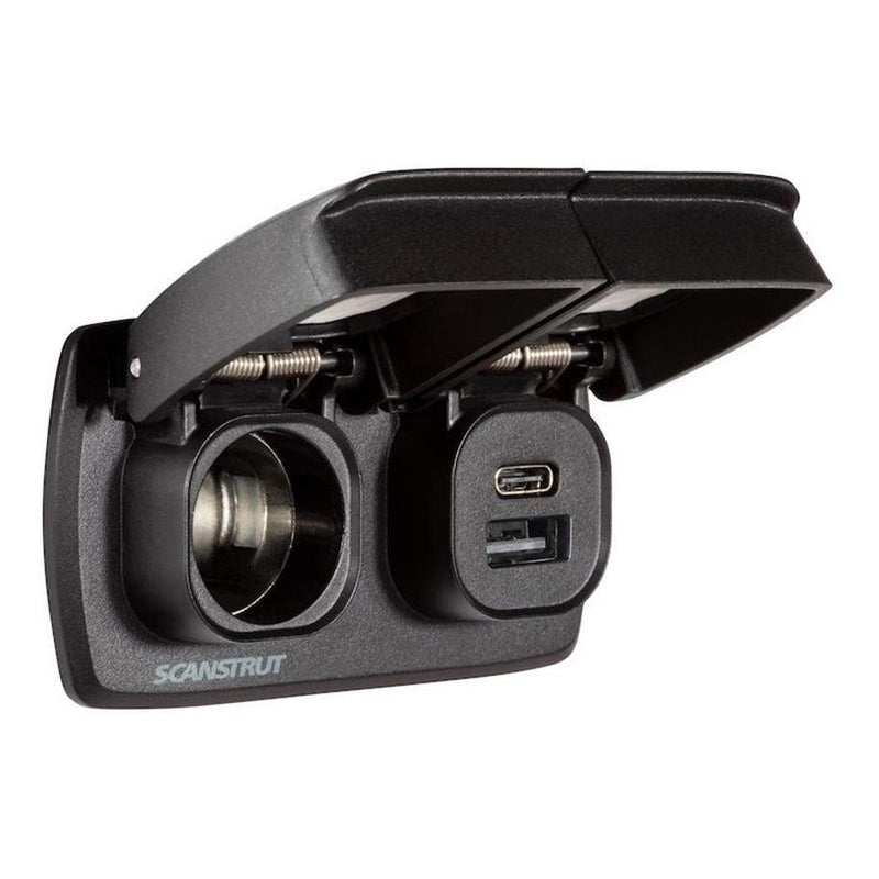 Load image into Gallery viewer, Scanstrut 12V Flip Pro Power Socket and Dual USB/USB-C Charger Socket