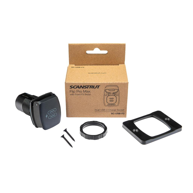 Load image into Gallery viewer, Scanstrut 12V/24V Flip Pro Max Dual USB-C Fast Charger Socket