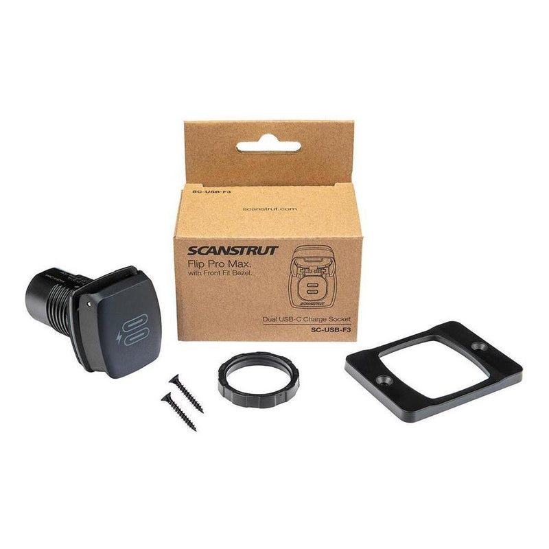 Load image into Gallery viewer, Scanstrut 12V/24V Flip Pro Max Dual USB-C Fast Charger Socket