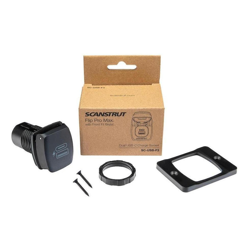 Load image into Gallery viewer, Scanstrut 12V/24V Flip Pro Plus Dual USB/USB-C Fast Charger Socket