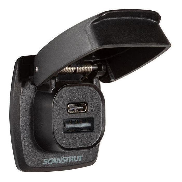 Load image into Gallery viewer, Scanstrut 12V/24V Flip Pro Plus Dual USB/USB-C Fast Charger Socket