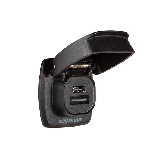 Scanstrut 12V/24V Flip Pro Plus Dual USB/USB-C Fast Charger Socket