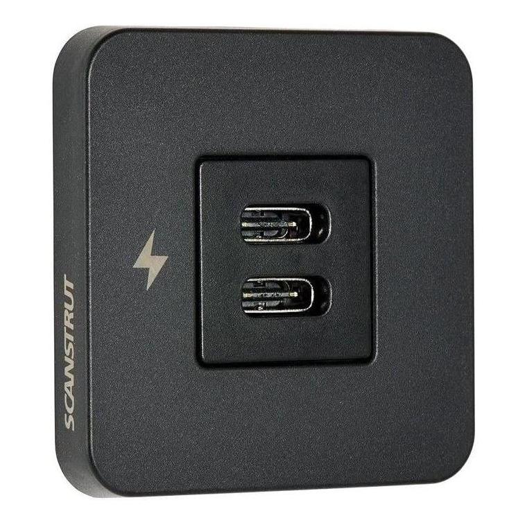 Load image into Gallery viewer, Scanstrut 12V/24V Interior Dual USB-C Charger Socket