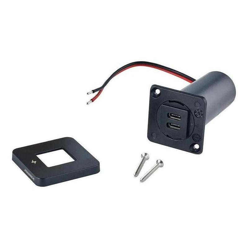 Load image into Gallery viewer, Scanstrut 12V/24V Interior Dual USB-C Charger Socket