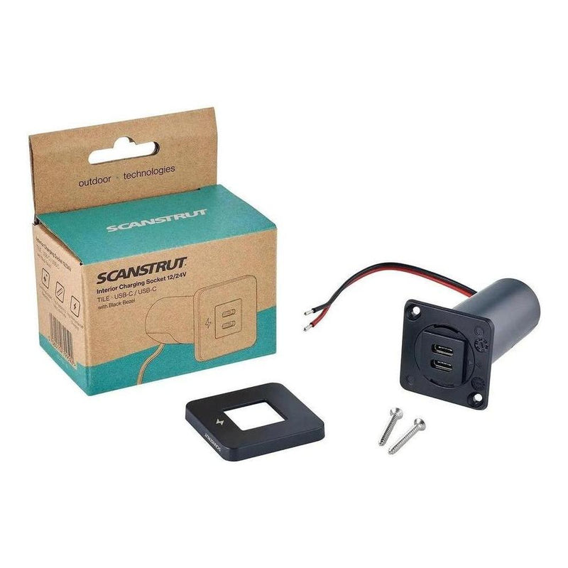 Load image into Gallery viewer, Scanstrut 12V/24V Interior Dual USB-C Charger Socket