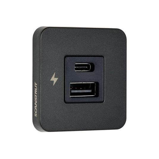 Scanstrut 12V/24V Interior Dual USB/USB-C Charger Socket