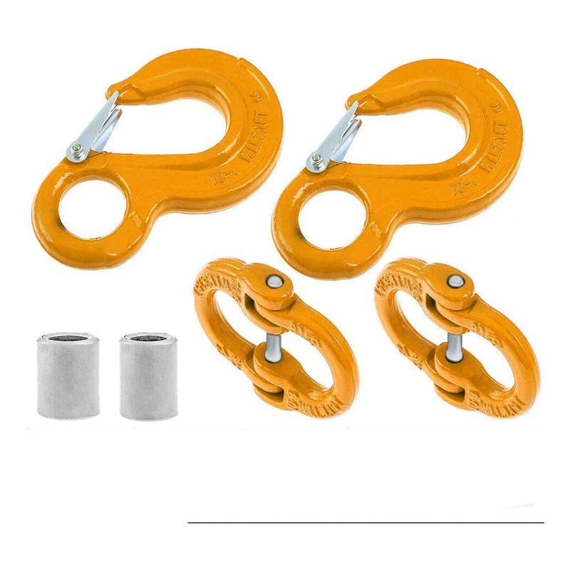 Load image into Gallery viewer, Schutts 6mm 2 Tonne Tow Kit Connecting Links Inc Eye Type Sling Hook and Safety Latch