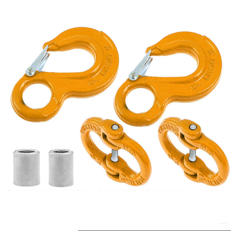 Load image into Gallery viewer, Schutts 8mm 4 Tonne Tow Kit Connecting Links Inc Eye Type Sling Hook and Safety Latch