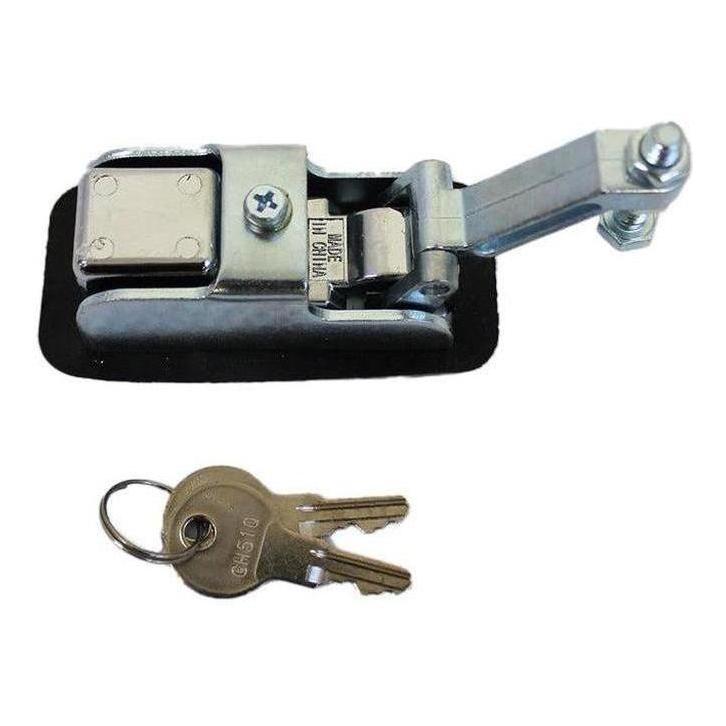 Load image into Gallery viewer, Schutts Storage Lock & Key Mechanism Medium Chrome