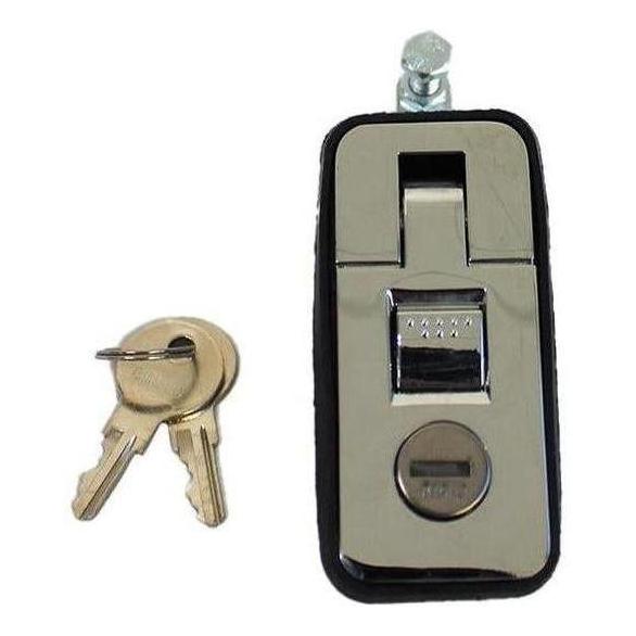 Load image into Gallery viewer, Schutts Storage Lock & Key Mechanism Medium Chrome