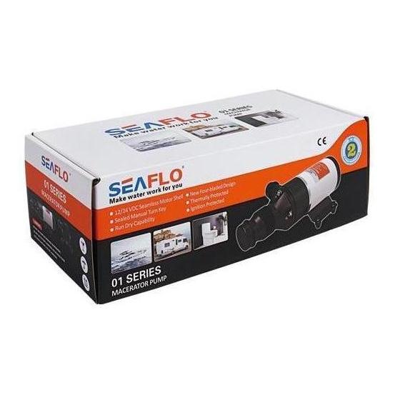 Load image into Gallery viewer, Seaflo 01 Series Macerator Pump 12V 44.9 LPM 38mm Inlet & 25mm Outlet
