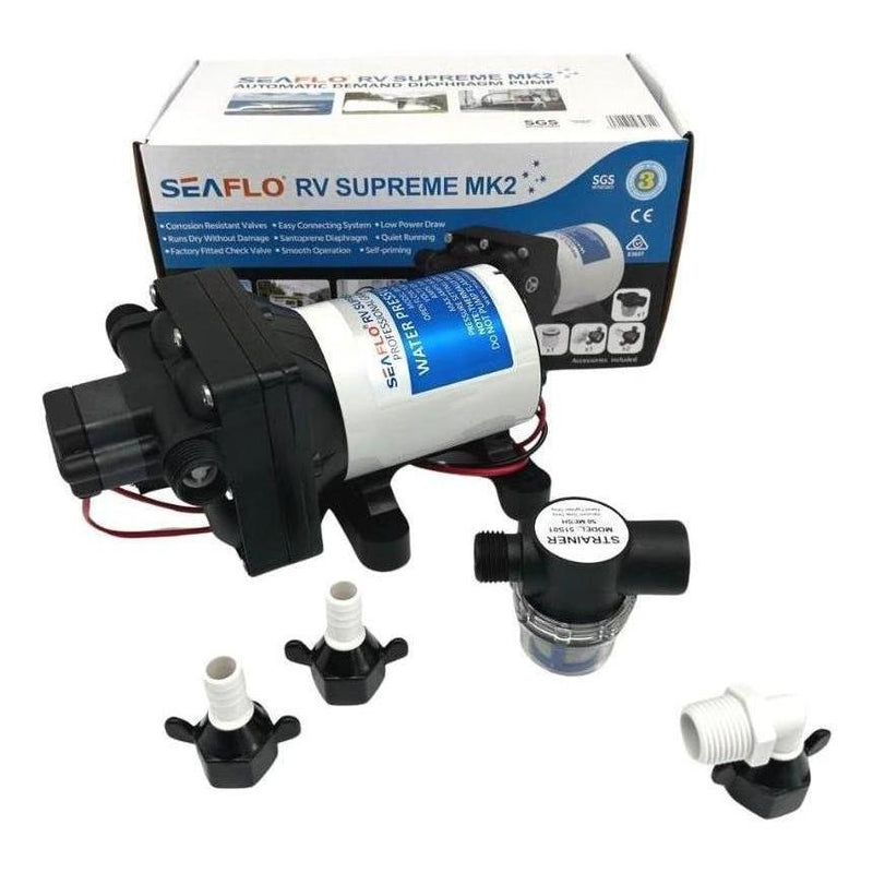 Load image into Gallery viewer, Seaflo RV Supreme MK2 Water Pump 12V 11.3LPM @ 55PSI