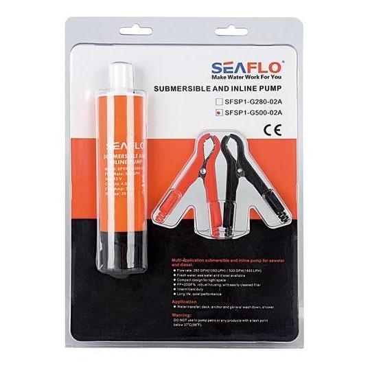 Load image into Gallery viewer, Seaflo Submersible & Inline Pump 12V 280GPH 17.6 L/min