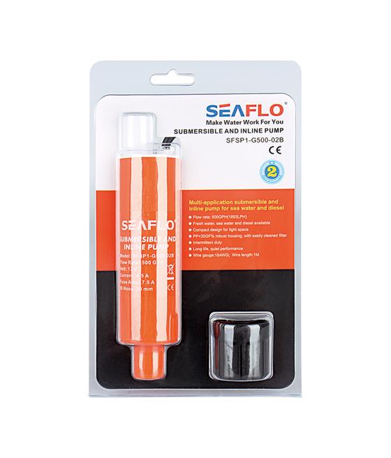 Load image into Gallery viewer, Seaflo Submersible & Inline Pump 12V 280GPH 17.6 L/min