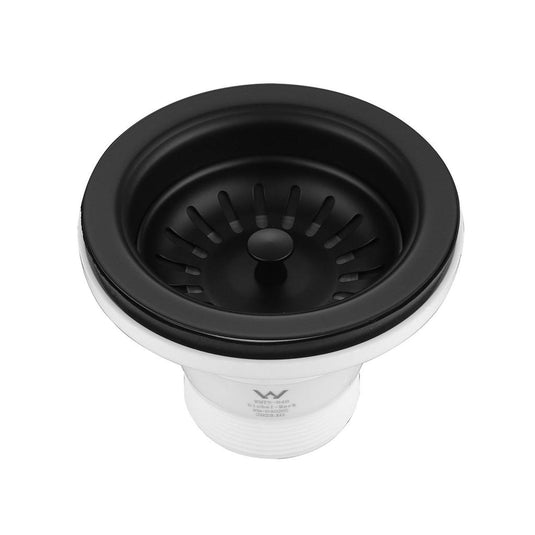 Sink Basin Waste Drain Strainer Black