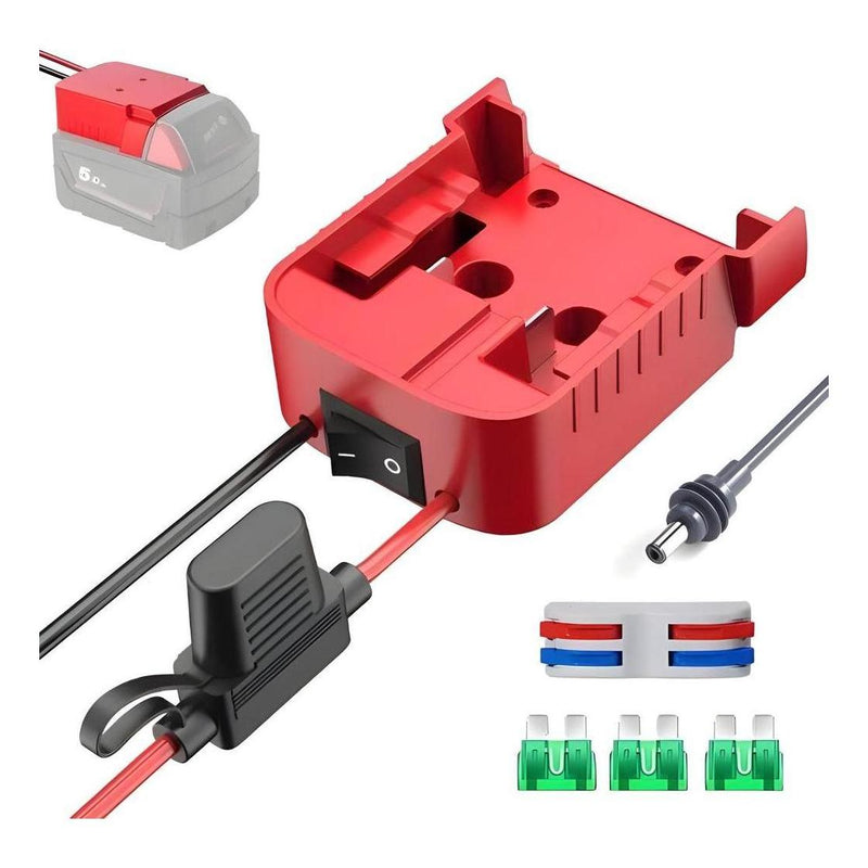Load image into Gallery viewer, Starlink Mini Milwaukee Battery Adaptor With DC Power Cable Charger Inc Fuse and Switch