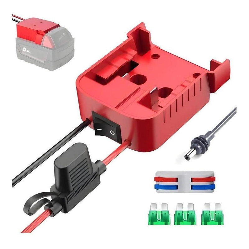 Load image into Gallery viewer, Starlink Mini Milwaukee Battery Adaptor With DC Power Cable Charger Inc Fuse and Switch
