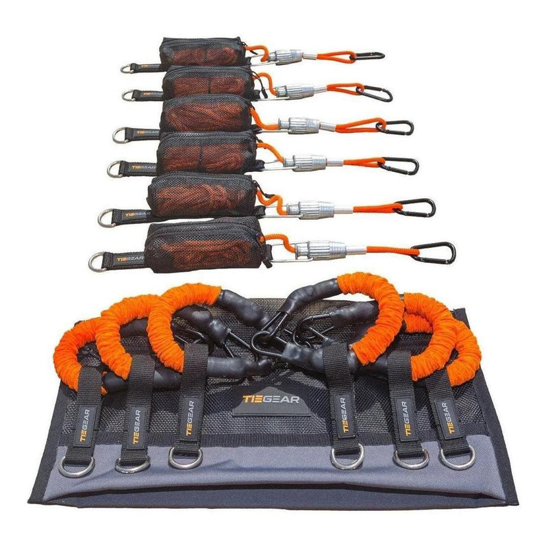 Load image into Gallery viewer, TIEGEAR Awning 6 Pack inc 6 Guy Rope & 6 Soft Spring