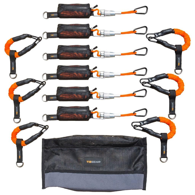 Load image into Gallery viewer, TIEGEAR Awning 6 Pack inc 6 Guy Rope & 6 Soft Spring