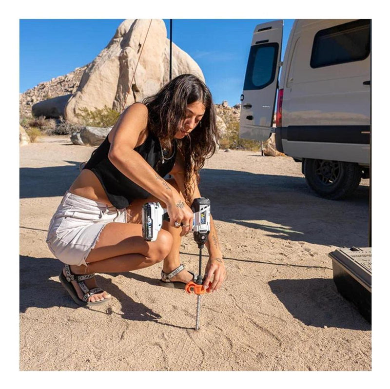 Load image into Gallery viewer, TIEGEAR Hard Terra Stainless Spiral Screw Peg For Hard Surface - 2 Pack