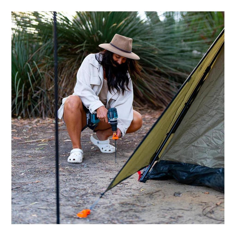 Load image into Gallery viewer, TIEGEAR Lite Terra Metal Spiral Screw Peg - 6 Pack