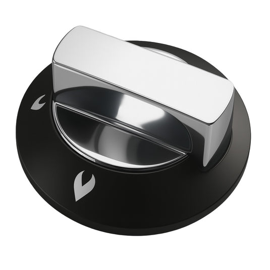 Thetford Replacement Spare Cooker Knob Chrome/Black x 1