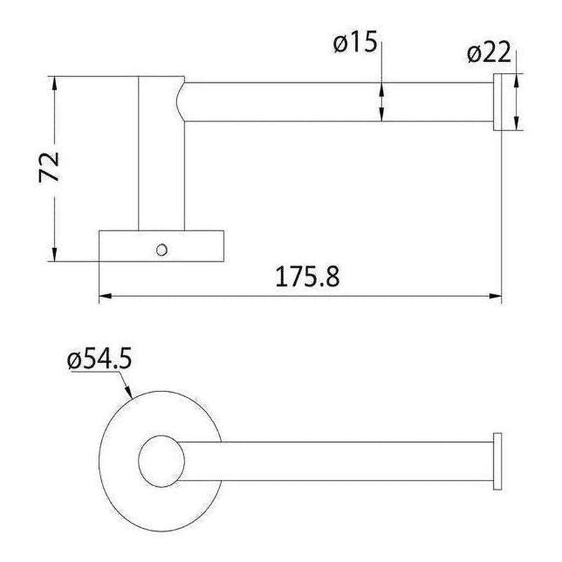 Load image into Gallery viewer, Toilet Paper Roll Holder Chrome