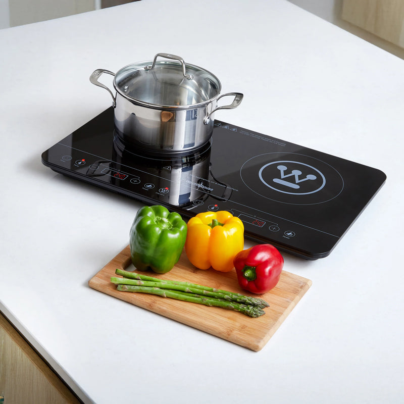 Load image into Gallery viewer, Westinghouse 2400W Twin Induction Cooktop Hot Plate 600 x 360 x 40mm