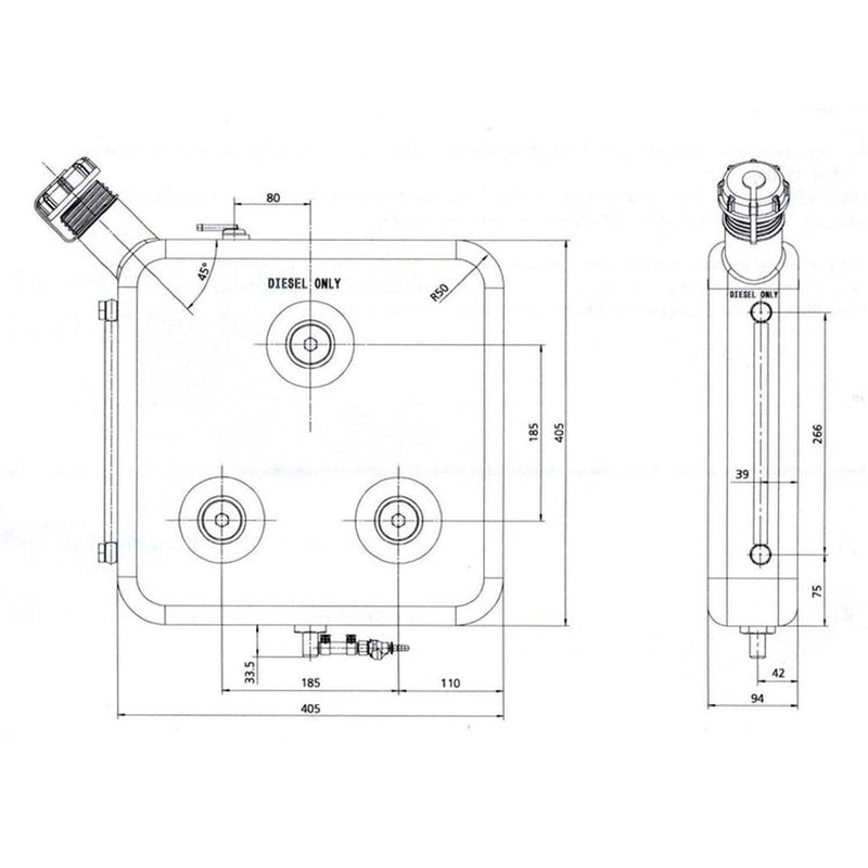 Load image into Gallery viewer, Webasto 12 Litre Diesel Fuel Tank Inc Level Indicator (FIN-86227A)
