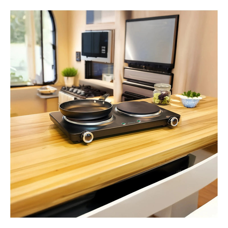 Load image into Gallery viewer, Westinghouse 1500W Twin Electric Cooktop Hot Plate 470 x 280 x 80mm
