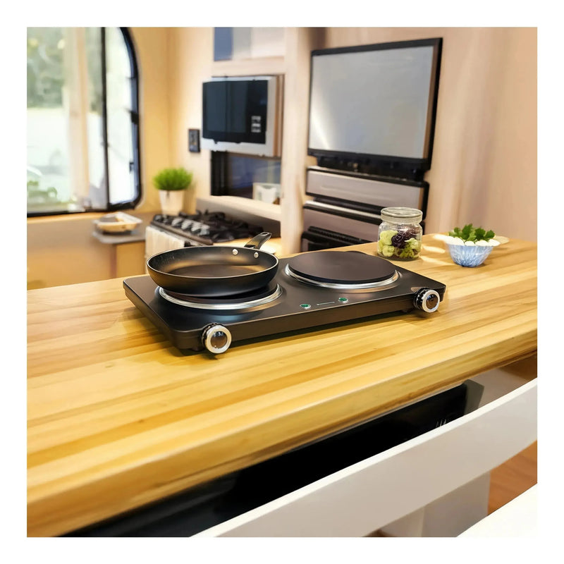 Load image into Gallery viewer, Westinghouse 1500W Twin Electric Cooktop Hot Plate 470 x 280 x 80mm