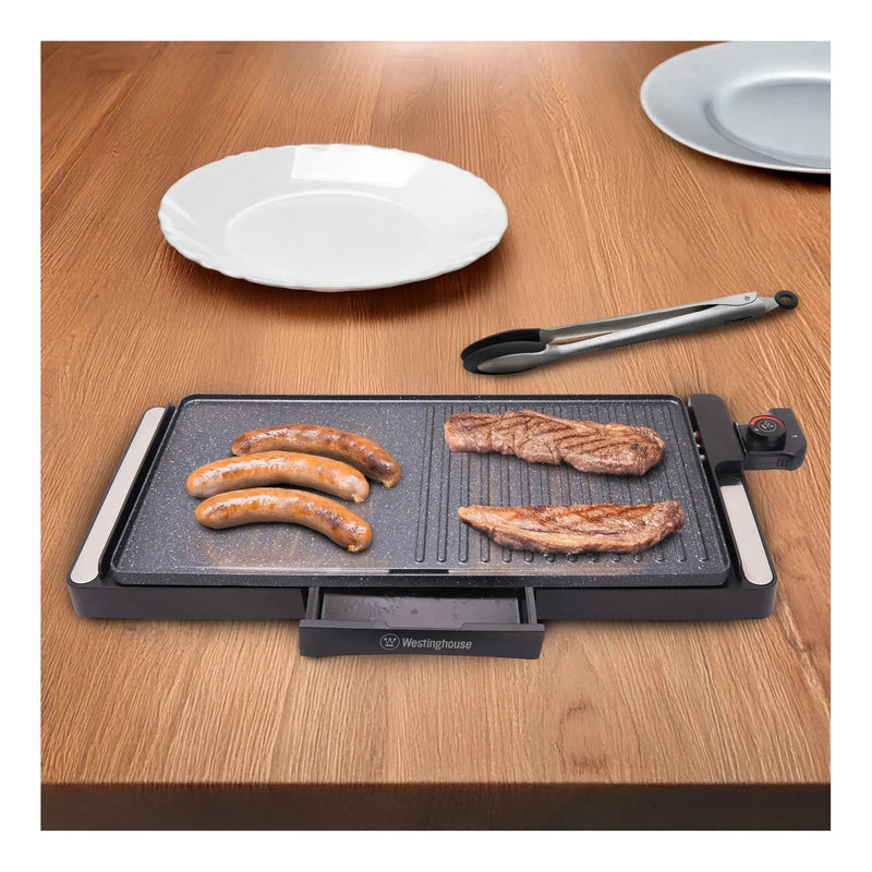 Load image into Gallery viewer, Westinghouse 2200W Non Stick Electric Grill 652 x 261 x 68mm