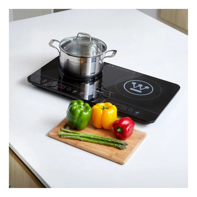 Load image into Gallery viewer, Westinghouse 2400W Twin Induction Cooktop Hot Plate 600 x 360 x 40mm