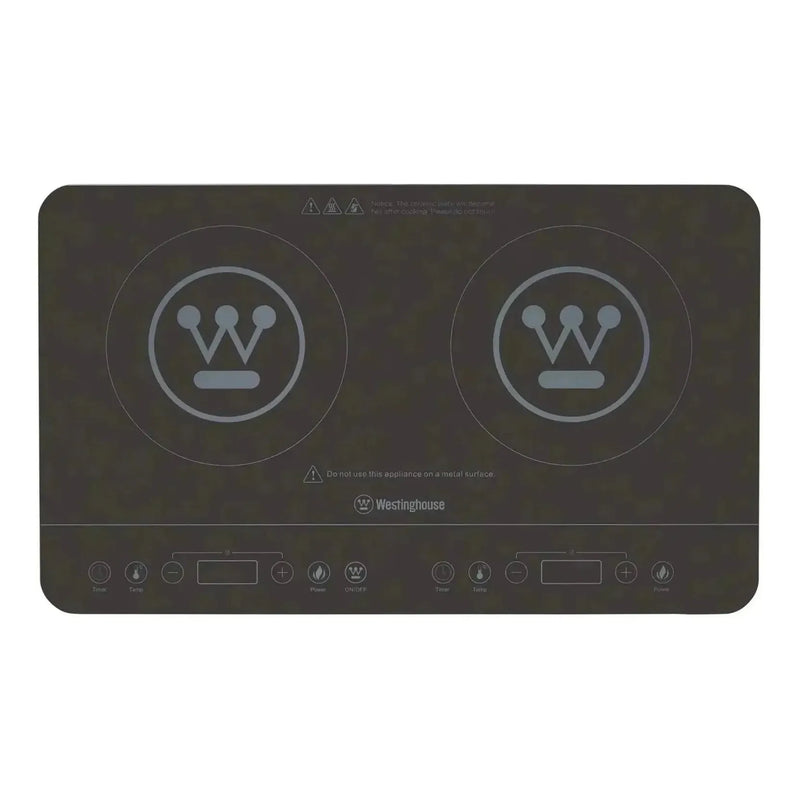 Load image into Gallery viewer, Westinghouse 2400W Twin Induction Cooktop Hot Plate 600 x 360 x 40mm