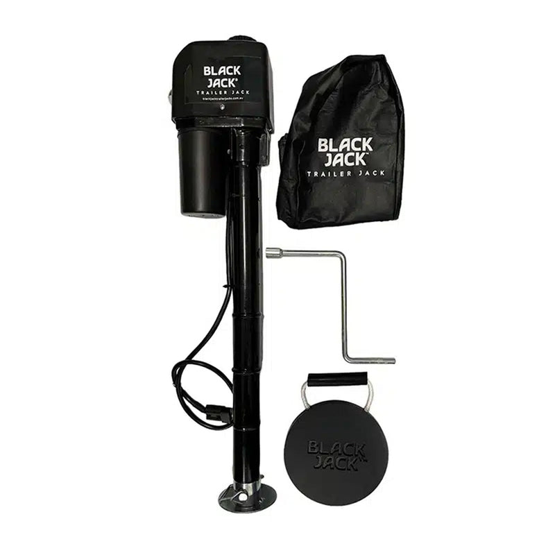 Load image into Gallery viewer, Black Jack Mini 12V Electric Trailer Jack 1000kg
