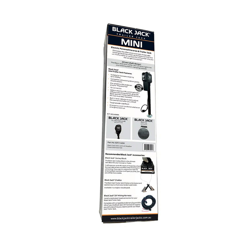 Load image into Gallery viewer, Black Jack Mini 12V Electric Trailer Jack 1000kg

