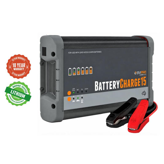 BMPRO 12V 15 AMP Battery Charger