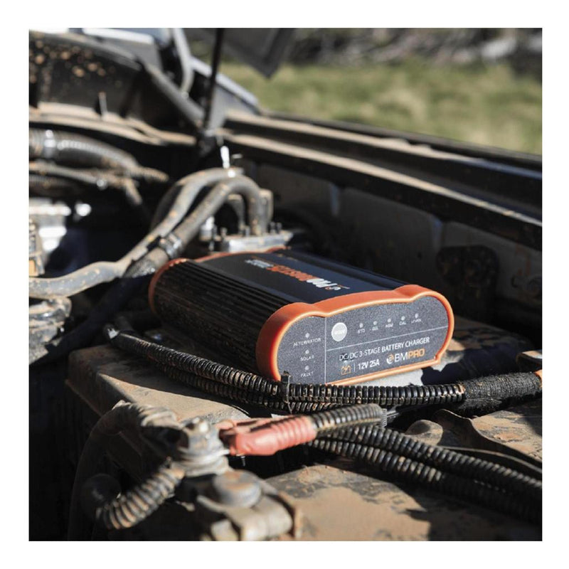 Load image into Gallery viewer, BMPRO Pro Boost 25 Amp Lithium DC-DC Charger with 25A Solar Input MMPT
