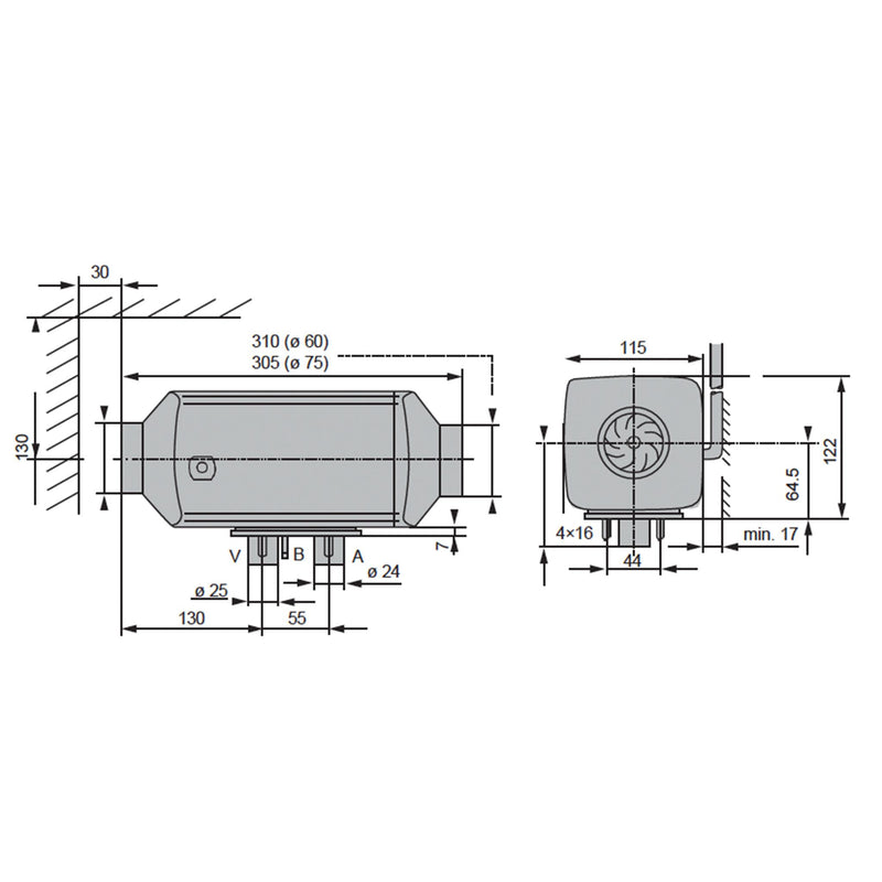 Load image into Gallery viewer, Belgique 12V 2KW BT Diesel Heater Kit Inc Heater, Main Cover, 9.5L Tank and Tank Cover
