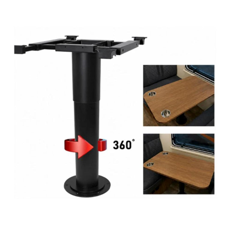 Load image into Gallery viewer, Belgique Adjustable Telescopic Electric Table Leg Inc 360 Degree Swivel Table Top Bracket
