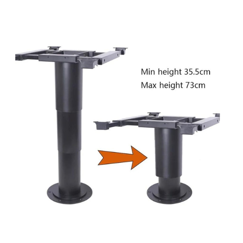 Load image into Gallery viewer, Belgique Adjustable Telescopic Electric Table Leg Inc 360 Degree Swivel Table Top Bracket
