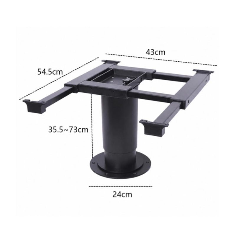 Load image into Gallery viewer, Belgique Adjustable Telescopic Electric Table Leg Inc 360 Degree Swivel Table Top Bracket
